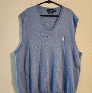 Polo Ralph Lauren Men’s Sweater Vest light blue size Large